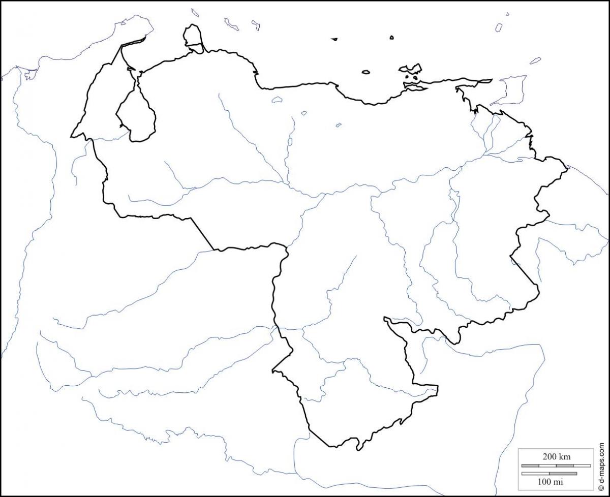 venezuela mapa em branco