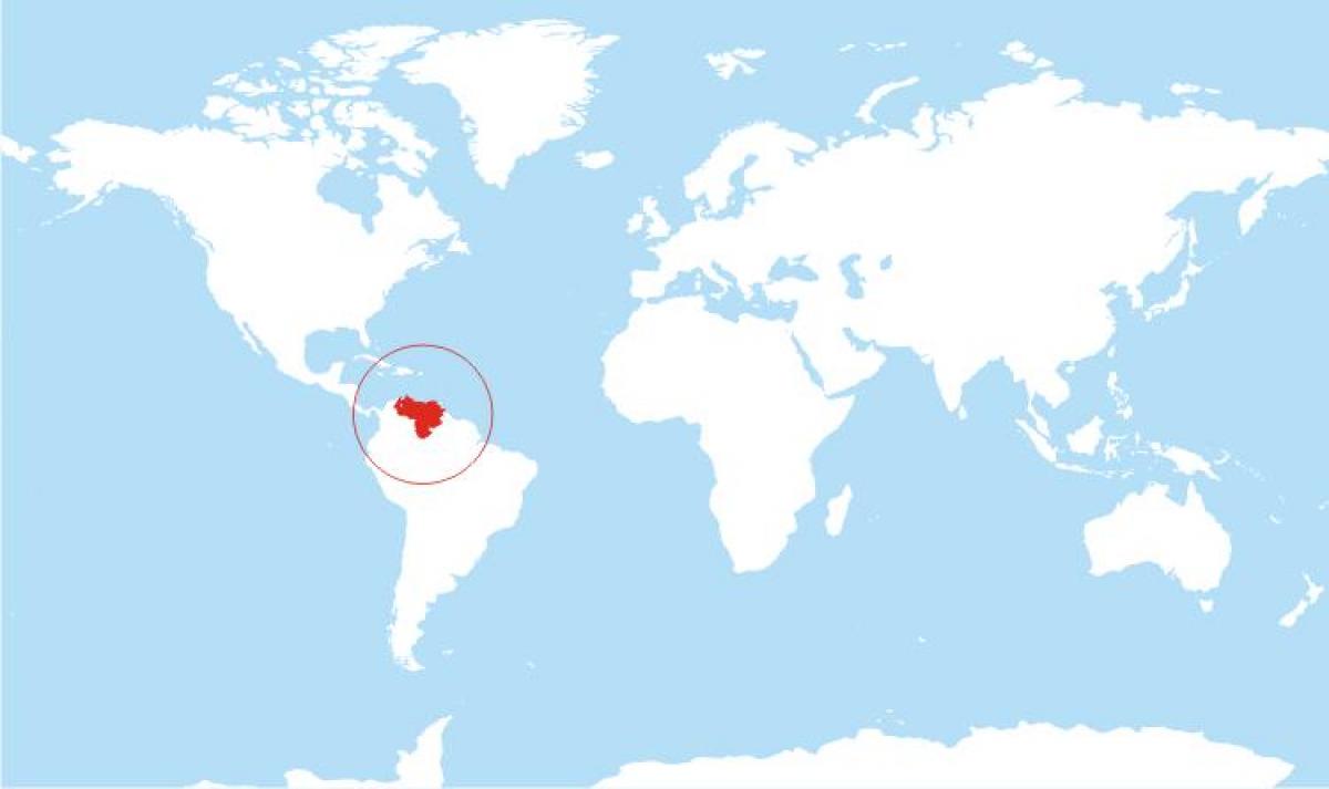 mapa da venezuela localização no mundo
