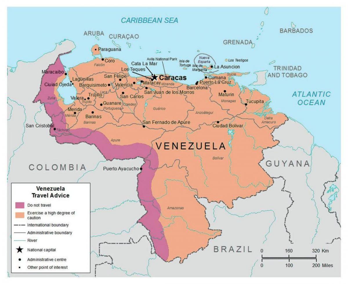 a venezuela no mapa