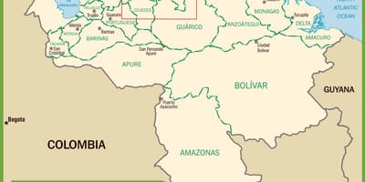 Mapa da venezuela político