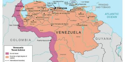 A Venezuela no mapa