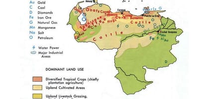 Mapa da venezuela recursos naturais
